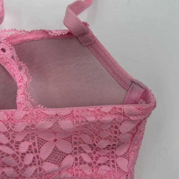 Victoria’s Secret Bra size 32C Dream Angels pink lace front closure - Picture 7 of 10